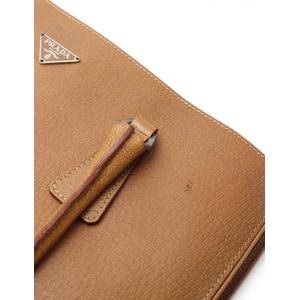 PRADA プラダ　ビジネスバッグ　トートバッグ　レザー　茶 Prada レザー トートバッグ | ブラウン | FARFETCH JP