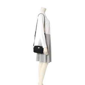 プラダ PRADA ショルダーバッグ ポシェット 黒 BT1028 ナイロン レザー 