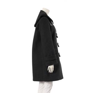 セリーヌ CELINE ダッフルコート ダークグレー 黒 36 アウター 無地 M 