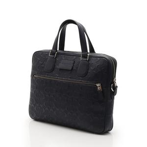 コーチ COACH ビジネスバッグ シグネチャー ネイビー 71752 レザー 