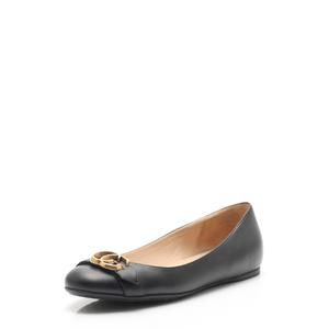 グッチ GUCCI フラットシューズ GGマーモント 黒 37 シューズ 24cm 