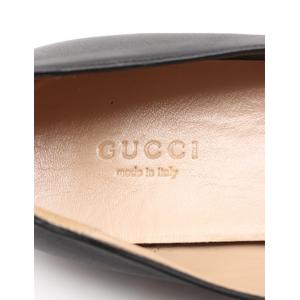 グッチ GUCCI フラットシューズ GGマーモント 黒 37 シューズ 24cm