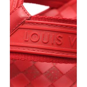 ルイヴィトン LOUIS VUITTON トングサンダル ダミエ 赤 6