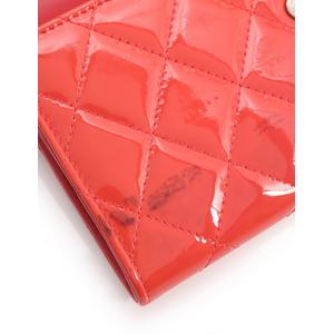CHANEL シャネル パンチングレザー 二つ折り長財布 オレンジ CHANEL シャネル ZIP長財布 二つ折り ココマーク オレンジ
