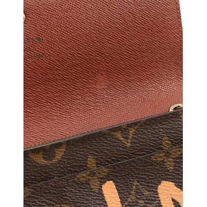 ルイヴィトン ポルトモネ クレディ モノグラムグラフィティ ピーチ 長財布 LOUIS VUITTON】ルイヴィトン『モノグラム グラフィティ