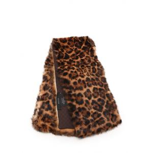 【GUCCI】マフラー グッチ ラパン ストール レオパード ラビットファー ヒョウ柄 柄 茶  グッチGUCCI レオパード柄 ラビットファー ストール マフラー