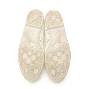 グッチ GUCCI フラットシューズ バレエシューズ 白 36 シューズ 23cm