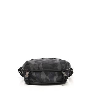 プラダ PRADA ボディバッグ 迷彩 カモフラ グレー黒 ネイビー ナイロン