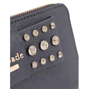 ケイトスペード KATE SPADE ラウンドファスナー長財布 ネイビー 小物  