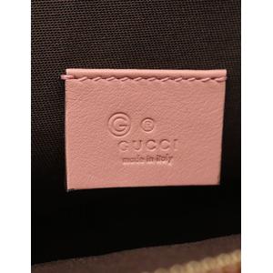 グッチ GUCCI ポーチ マイクログッチシマ ピンク 小物 レザー