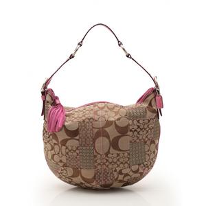 コーチ COACH ショルダーバッグ シグネチャー パッチワークホーボー