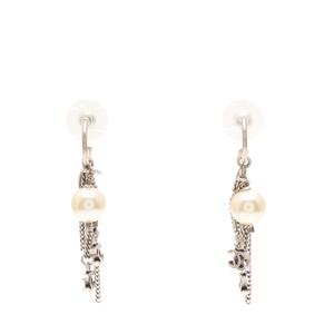 シャネル CHANEL ピアス ココマーク シルバー アイボリー アクセサリー