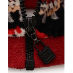 シャネル CHANEL ジャケット スポーツライン パイル 赤 マルチ