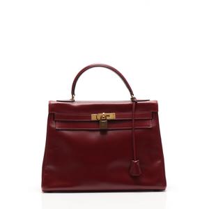 エルメス HERMES ハンドバッグ ケリー32 ボルドー ボックス