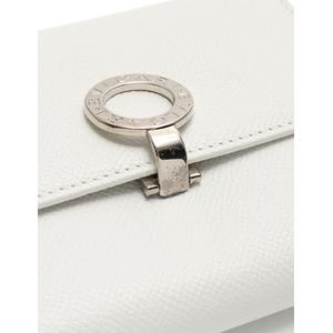 ブルガリ BVLGARI 二つ折り財布 ブルガリブルガリ 白 小物 レザー 