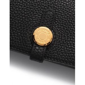 エルメス HERMES クラッチバッグ ドゴン ミーティング ノワール トゴ 