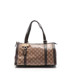 グッチ GUCCI ハンドバッグ GGクリスタル ベージュ ダーク