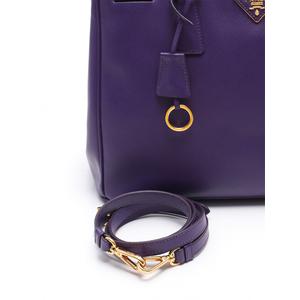 【美品】プラダ 2wayバッグSAFFIANO LUX BN2274 プラダ PRADA ハンドバッグ ショルダーバッグ ガレリア 紫 BN2274