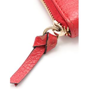 【美品】GUCCI ケース マイクロGG レザー ラウンドファスナー 赤 グッチ GUCCI ラウンドファスナー コインケース スウィング 赤 小物