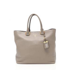 PRADA グレー トートバッグ1BG865 Prada Gray Vitello Phenix Shopping Tote Bag – Queen Bee of