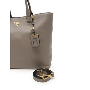 プラダ PRADA トートバッグ ショルダーバッグ ライトグレー