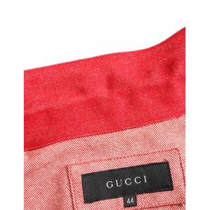 グッチ　GUCCI 赤　デニム　ジャケット デニムジャケット 赤 #38