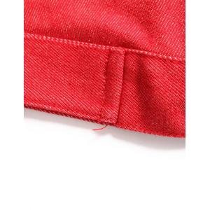 グッチ GUCCI デニムジャケット 赤 44 アウター 無地 L コットン