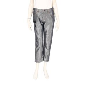 フェンディ FENDI デニムパンツ ジーンズ カーリト シルバー 36  