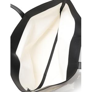 セリーヌ CELINE トートバッグ メイドイン 白 黒 キャンバス レザー 
