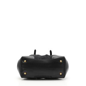 プラダ PRADA チェーンハンドバッグ PAGLIA+CINGHIAL 黒 BR3695 