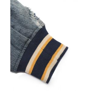 ディーゼル DIESEL スタジャン ブルゾン ネイビー オレンジ ベージュ S 