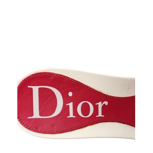クリスチャンディオール Christian Dior ミュール サンダル ピンク 白