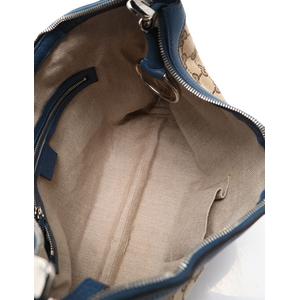 グッチ GUCCI ワンショルダーバッグ GGキャンバス ベージュ 青 232961