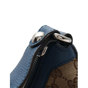 グッチ GUCCI ワンショルダーバッグ GGキャンバス ベージュ 青 232961 