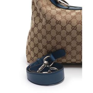 グッチ GUCCI ワンショルダーバッグ GGキャンバス ベージュ 青
