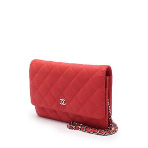 た*う様 CHANEL 赤 キルティング コインケ―ス sold-out CHANEL マトラッセ コインケース - Ur