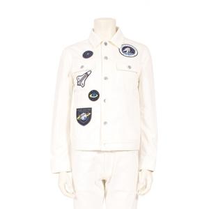 ルイヴィトン LOUIS VUITTON デニムジャケット ウィズパッチ 白