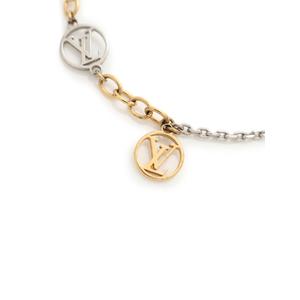 ルイヴィトン LOUIS VUITTON ブレスレット ロゴマニア ゴールド