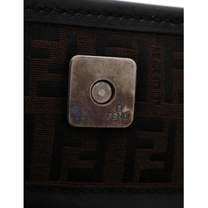 フェンディ FENDI トートバッグ ズッキーノ ダークブラウン 黒