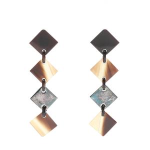 エルメス HERMES ピアス ダークブラウン 茶 シルバー アクセサリー