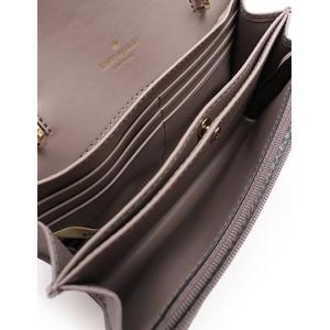 ケイトスペード KATE SPADE ショルダーウォレット グレー 白 小物 