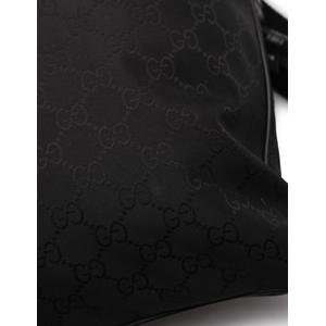グッチ GUCCI ショルダーバッグ GGナイロン 黒 449185 ナイロン レザー