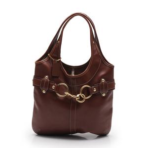 コーチ COACH トートバッグ エルゴ ベルテッド マガジン 茶 F11266