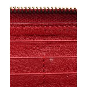 日*向様 良品✨YSL サンローラン 赤 レザー ラウンドファスナー 長財布 ゴ 日*向様 良品✨YSL サンローラン 赤 レザー ラウンドファスナー