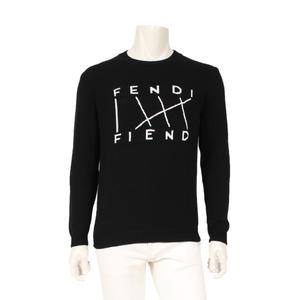 FENDI フェンディ セーター 長袖 ニット ロゴ FENDI フェンディ ニットトップス セーター ズッカ ロゴ 長袖 ニット