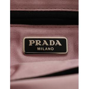 プラダ PRADA クラッチバッグ 黒 BP420M サテン カラーストーン 
