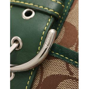 コーチ COACH ショルダーバッグ シグネチャー ベージュ 緑 7016