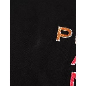 CHANEL シャネルTシャツ黒スパンコール半袖黒T ブランド