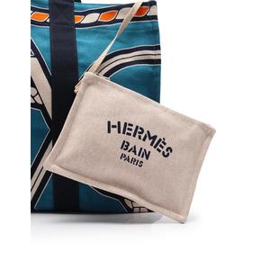 エルメス HERMES トートバッグ トレサージュ マラン 水色 ネイビー