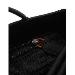 プラダ PRADA ハンドバッグ 黒 B5999 ナイロン レザー レディース 114